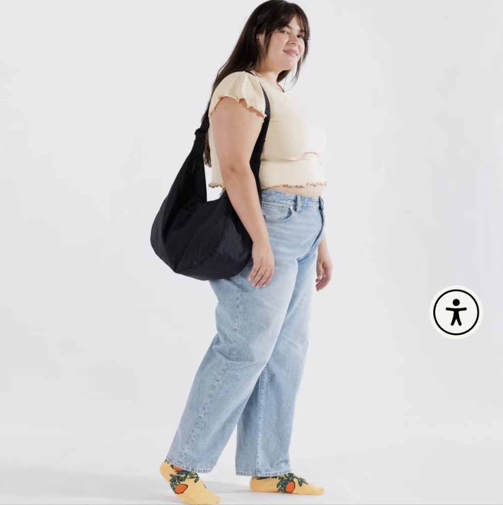 BAGGU Large Nylon Crescent Bag